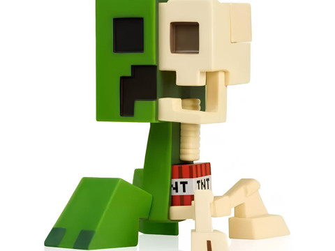 3D Printing Creeper Minecraft Anatomy Dissected toy Modèle 3D