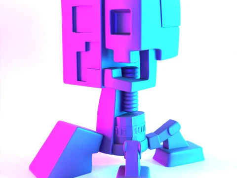 3D Printing Creeper Minecraft Anatomy Dissected toy 3D Model