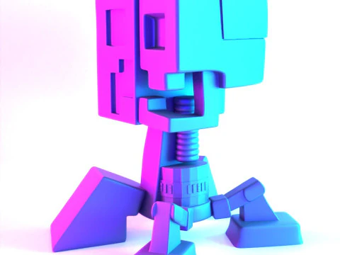 3D Printing Creeper Minecraft Anatomy Dissected toy 3D Model