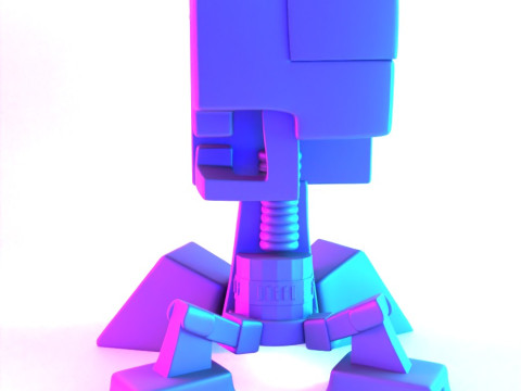 3D Printing Creeper Minecraft Anatomy Dissected toy Modello 3D