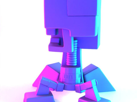 3D Printing Creeper Minecraft Anatomy Dissected toy 3D Model