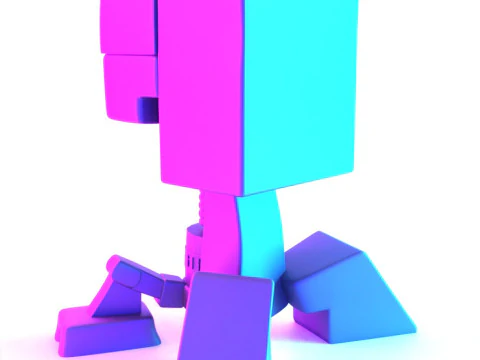 3D Printing Creeper Minecraft Anatomy Dissected toy 3D Model
