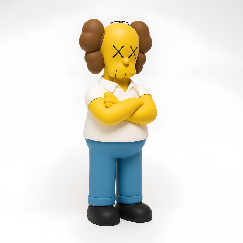 3D Printing Homer Simpson Kaws Style toy 3D Модель .c4d .max .obj .3ds .fbx .stl .blend