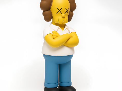 3D Printing Homer Simpson Kaws Style toy Modèle 3D