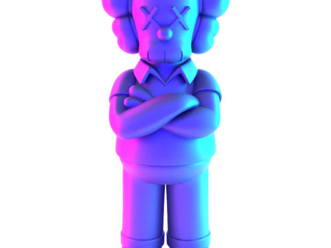 3D Printing Homer Simpson Kaws Style toy 3D Model