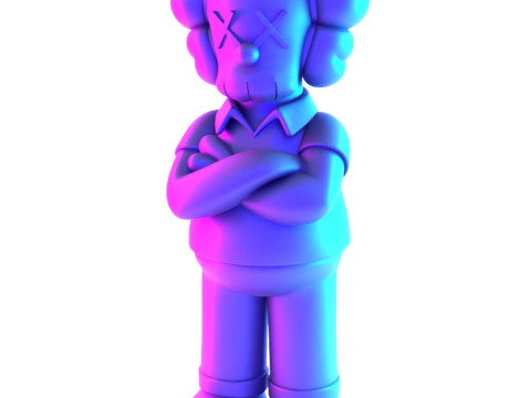 3D Printing Homer Simpson Kaws Style toy 3D Модель
