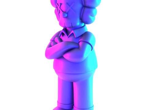 3D Printing Homer Simpson Kaws Style toy 3D Модель
