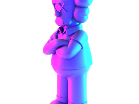 3D Printing Homer Simpson Kaws Style toy 3D Model