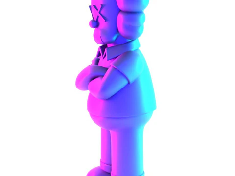 3D Printing Homer Simpson Kaws Style toy 3D Model