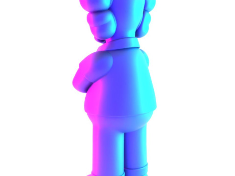 3D Printing Homer Simpson Kaws Style toy 3D Модель