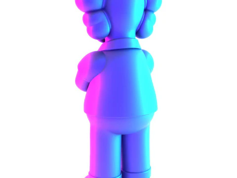 3D Printing Homer Simpson Kaws Style toy 3D Model