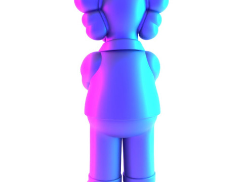 3D Printing Homer Simpson Kaws Style toy 3D Модель