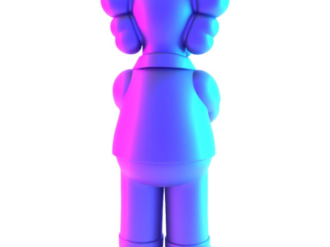 3D Printing Homer Simpson Kaws Style toy 3D Модель