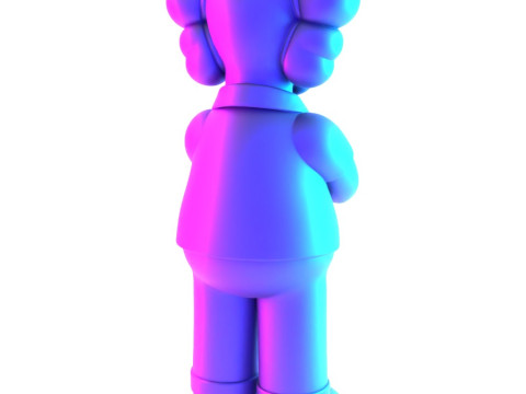3D Printing Homer Simpson Kaws Style toy 3D Модель