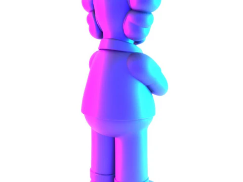 3D Printing Homer Simpson Kaws Style toy 3D Model