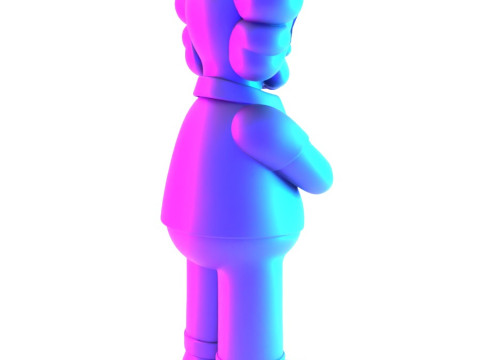 3D Printing Homer Simpson Kaws Style toy 3D Модель