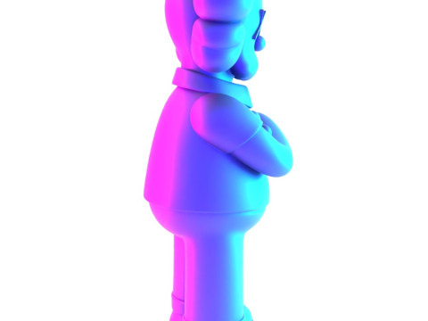 3D Printing Homer Simpson Kaws Style toy 3D Модель