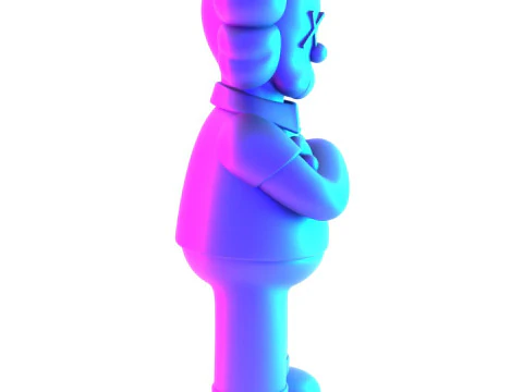 3D Printing Homer Simpson Kaws Style toy 3D Model