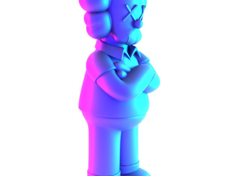 3D Printing Homer Simpson Kaws Style toy 3D Модель