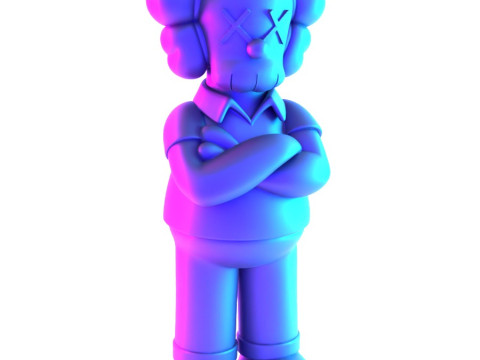 3D Printing Homer Simpson Kaws Style toy 3D Модель