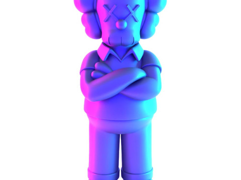 3D Printing Homer Simpson Kaws Style toy 3D Модель