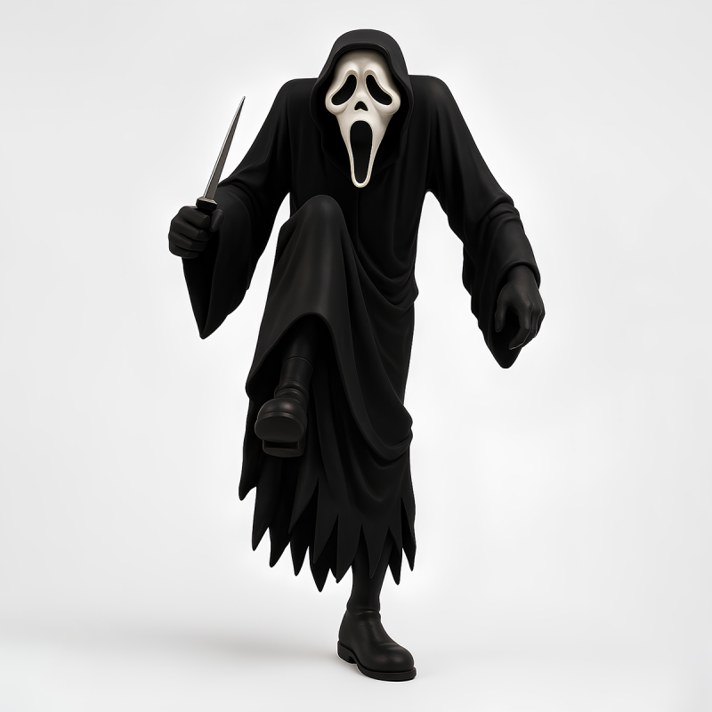 3D Printing Ghostface Scream Scary Movie toy Modèle 3D .c4d .max .obj .3ds .fbx .stl .blend 