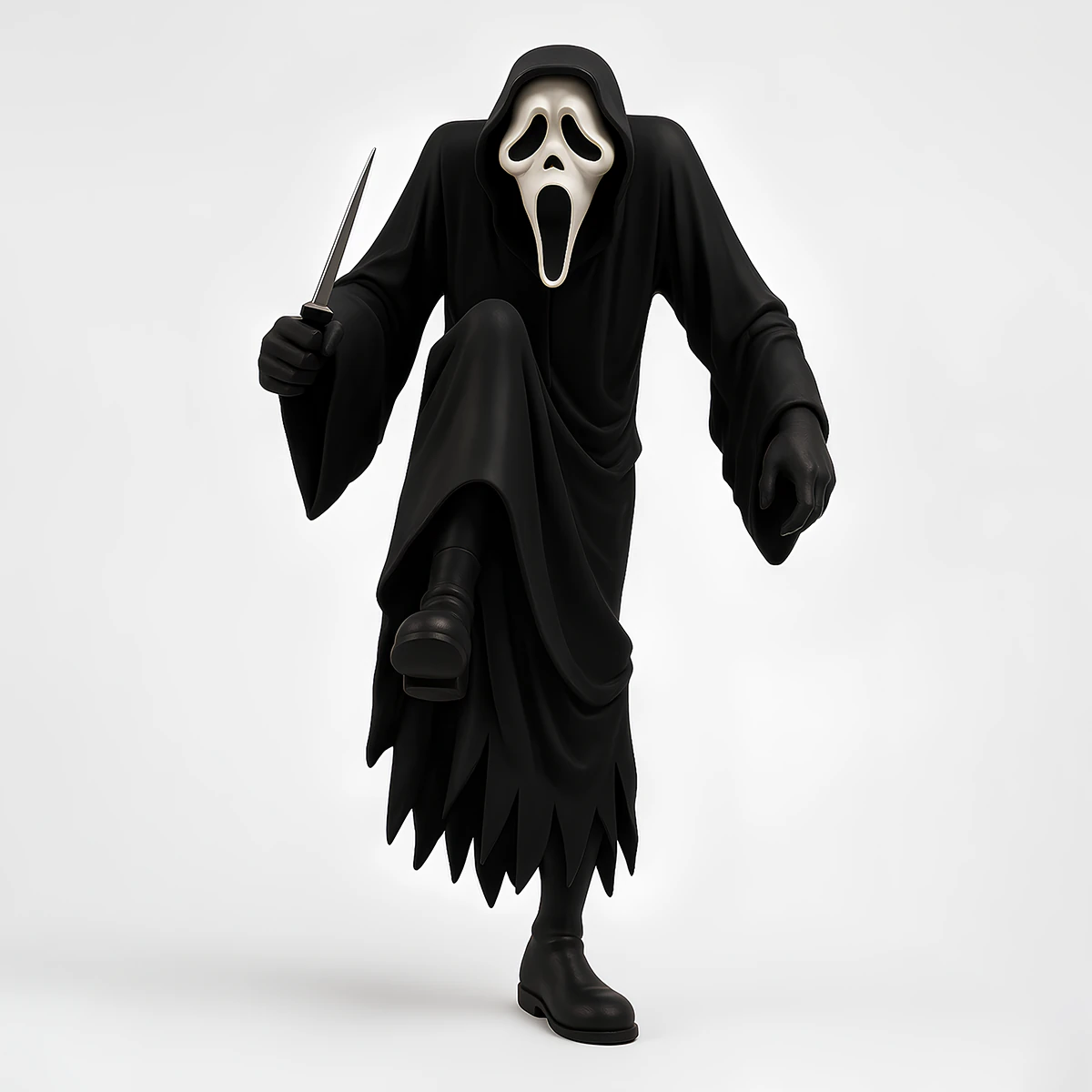 3D Printing Ghostface Scream Scary Movie toy 3D Model .c4d .max .obj .3ds .fbx .stl .blend 