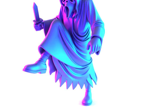 3D Printing Ghostface Scream Scary Movie toy 3D Model