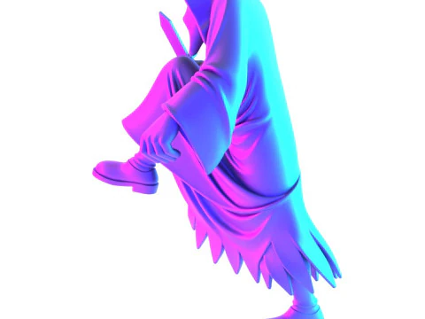 3D Printing Ghostface Scream Scary Movie toy 3D Model