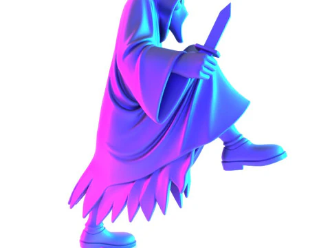 3D Printing Ghostface Scream Scary Movie toy 3D Model