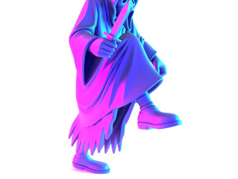3D Printing Ghostface Scream Scary Movie toy 3D Model