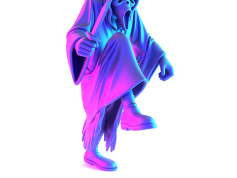 3D Printing Ghostface Scream Scary Movie toy Modèle 3D