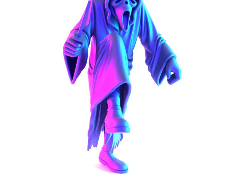 3D Printing Ghostface Scream Scary Movie toy 3D Model