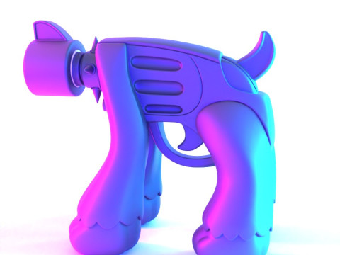3D プリント ゴールデン ドッグ パウ 9mm おもちゃ 3Dモデル