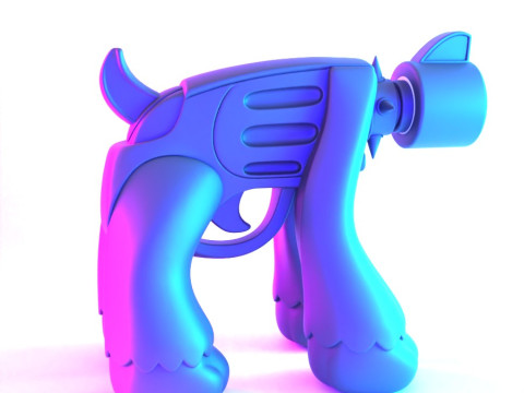 3D プリント ゴールデン ドッグ パウ 9mm おもちゃ 3Dモデル