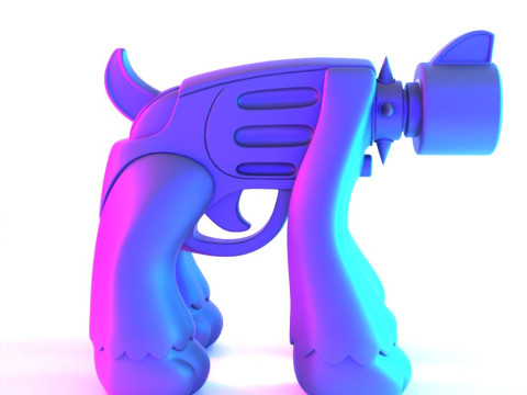 3D プリント ゴールデン ドッグ パウ 9mm おもちゃ 3Dモデル