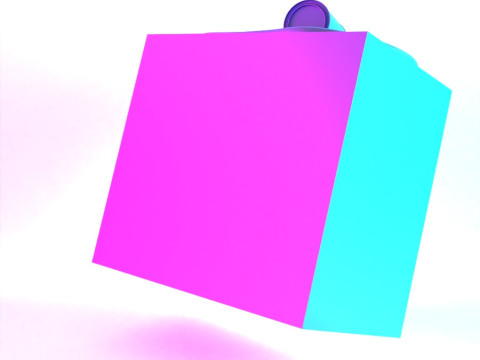 3D打印粉色糖果溢出滴熔玩具 3D 模型