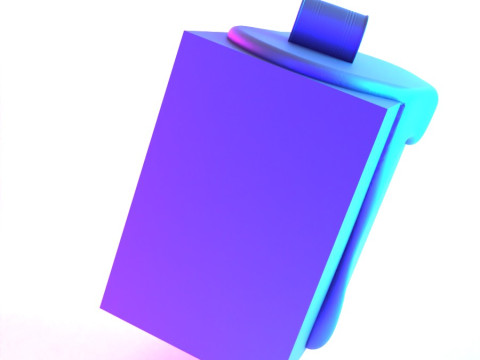 3D打印粉色糖果溢出滴熔玩具 3D 模型