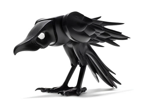 Stampa 3D Shade Raven Crow Nocturne Sentinel Minimalist Ornament Decorazione giocattolo Modello 3D