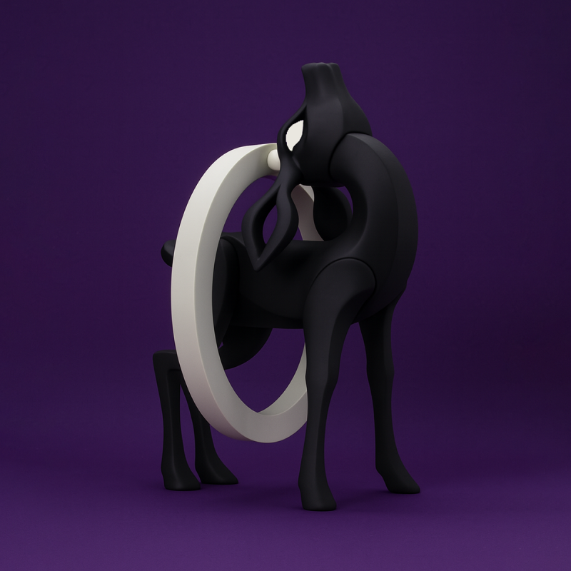 3D Printing Deer Circle Cervus Minimalist Ornament Decoration toy 3D Модель .c4d .max .obj .3ds .fbx .stl .blend 