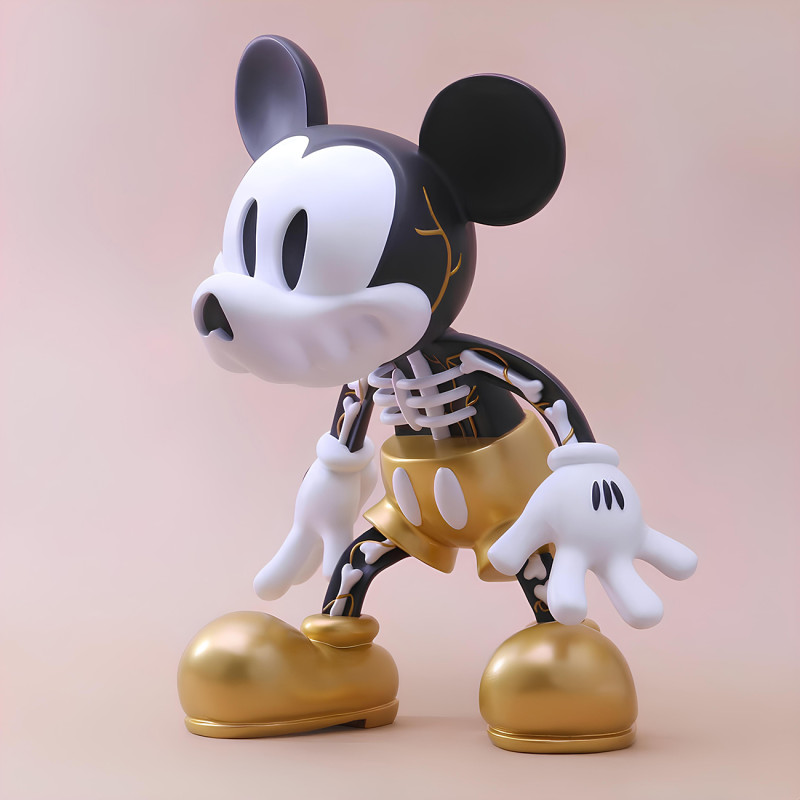 3D Printing Creepy Mickey Mouse Bones toy Model 3D .c4d .max .obj .3ds .fbx .stl .blend
