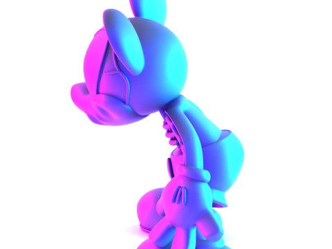 3D Printing Creepy Mickey Mouse Bones toy Model 3D