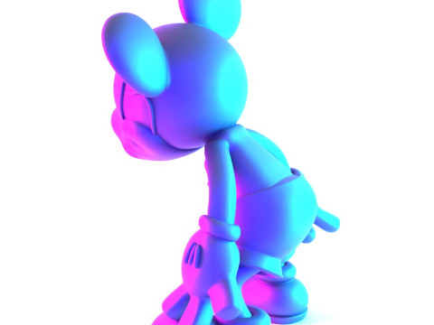 3D Printing Creepy Mickey Mouse Bones toy Model 3D
