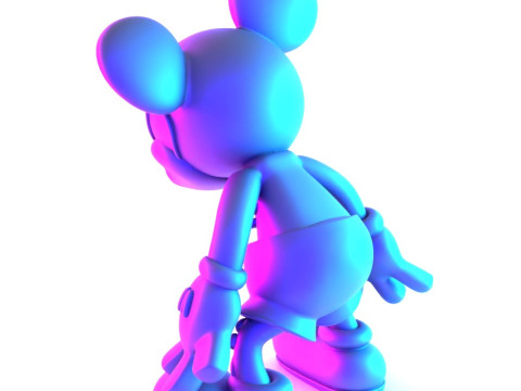 3D Printing Creepy Mickey Mouse Bones toy Model 3D
