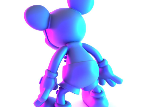 3D Printing Creepy Mickey Mouse Bones toy Model 3D