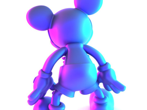 3D Printing Creepy Mickey Mouse Bones toy Model 3D