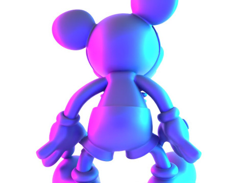 3D Printing Creepy Mickey Mouse Bones toy Model 3D