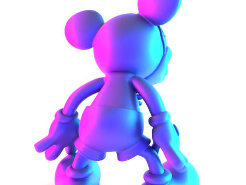 3D Printing Creepy Mickey Mouse Bones toy Model 3D