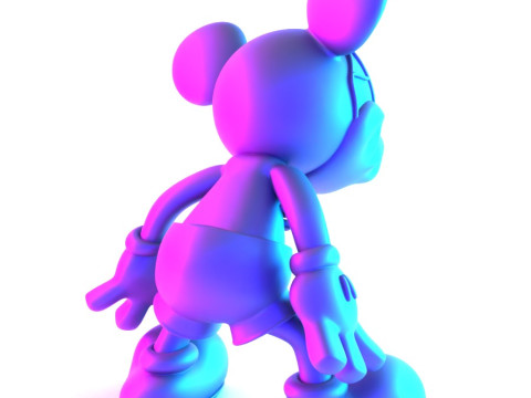 3D Printing Creepy Mickey Mouse Bones toy Model 3D