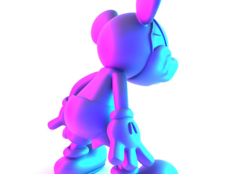 3D Printing Creepy Mickey Mouse Bones toy Model 3D